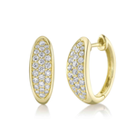 Jill Alberts Diamond Hoop Earrings