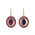 Eden Presley Opal, Ruby, & Diamond Drop Earrings