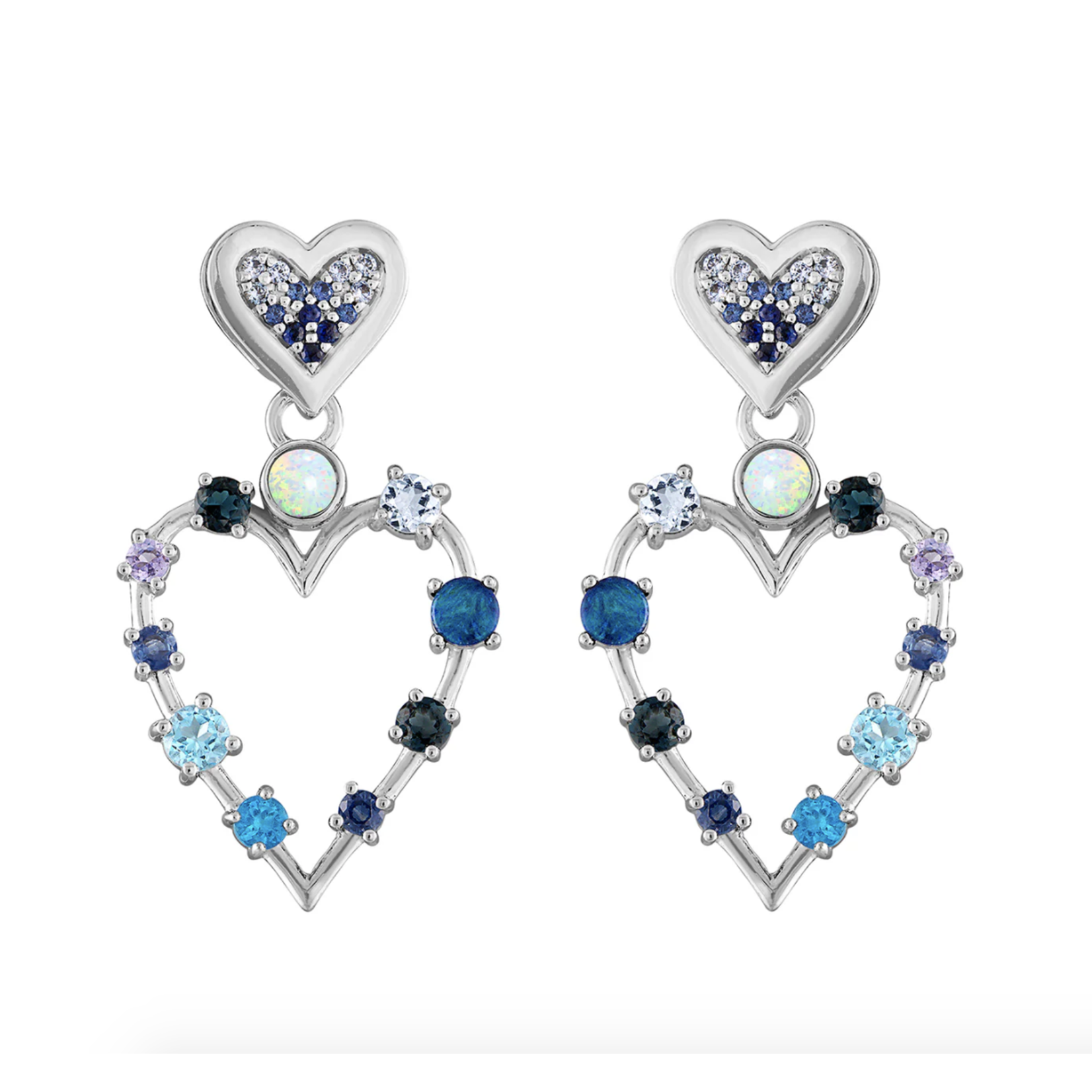 Eden Presley Blue Small Love Transformer Earrings