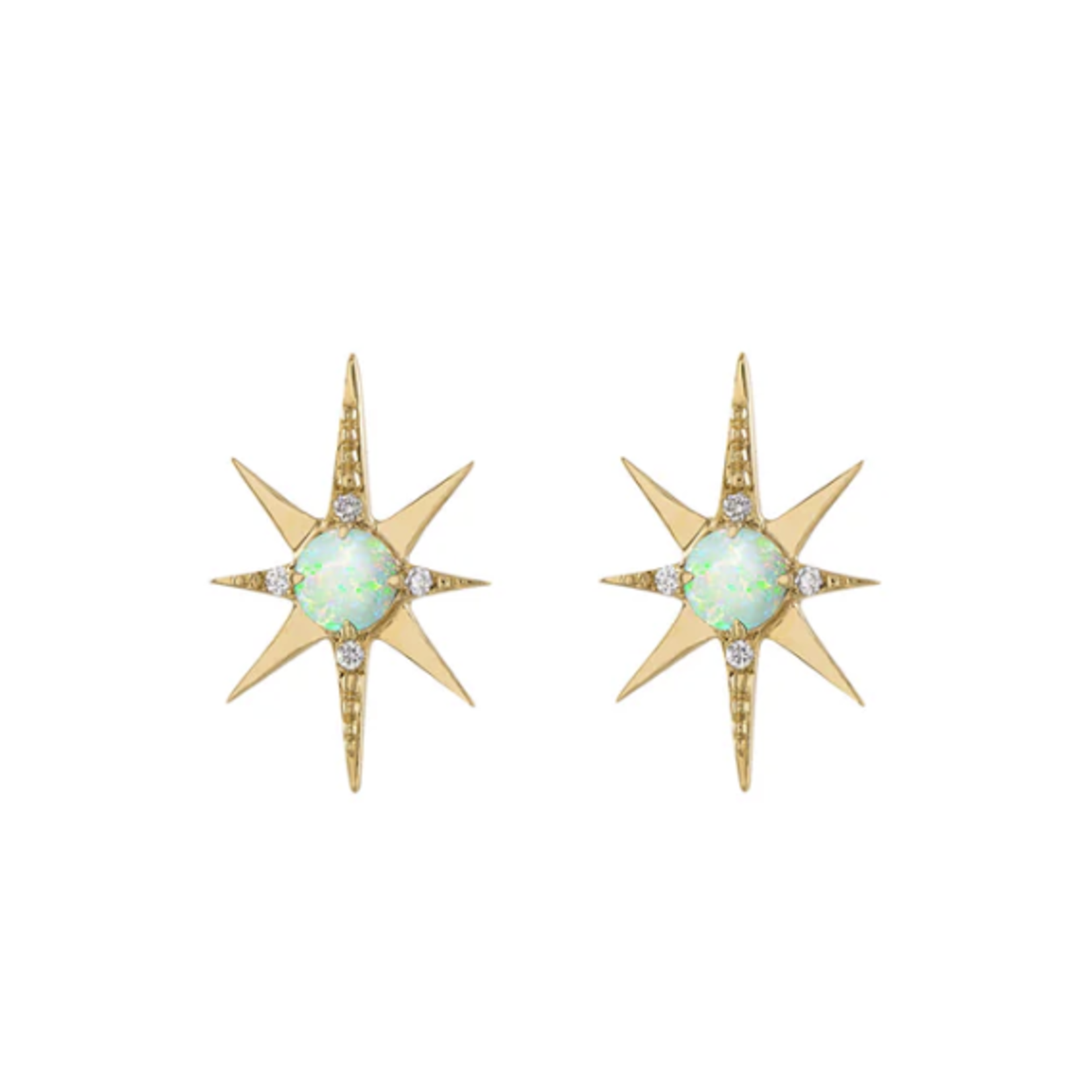 Eden Presley Large Opal Starburst Stud Earrings