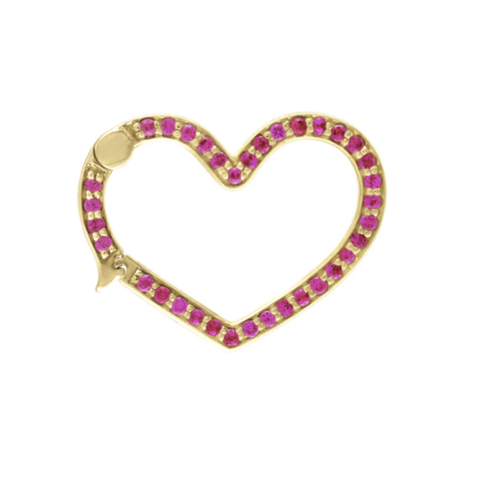 Eden Presley Ruby Heart Motif Closure Lock