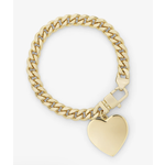 Melinda Maria Julian XL Heart Cuban Chain Bracelet