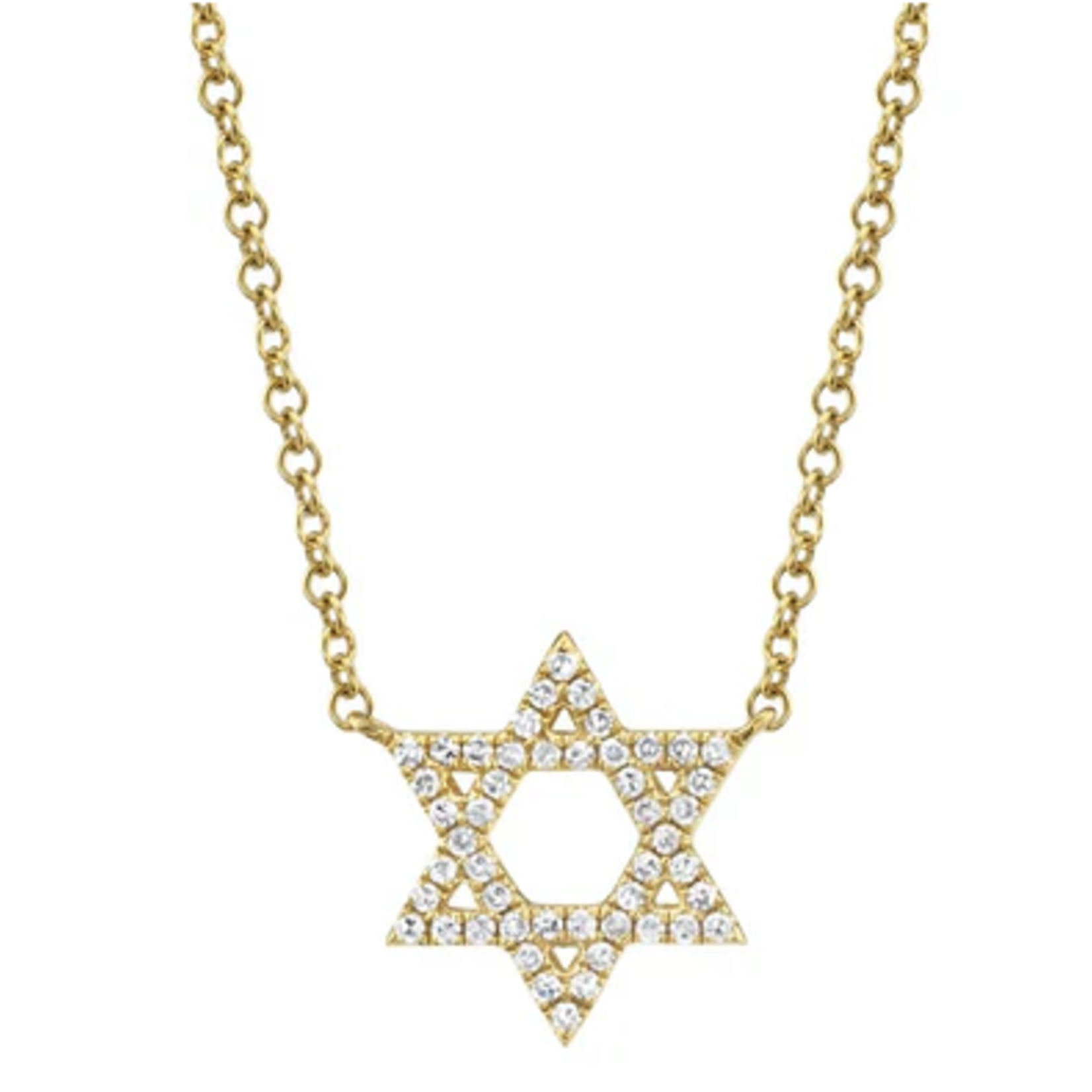 Jill Alberts Diamond Star of David Necklace