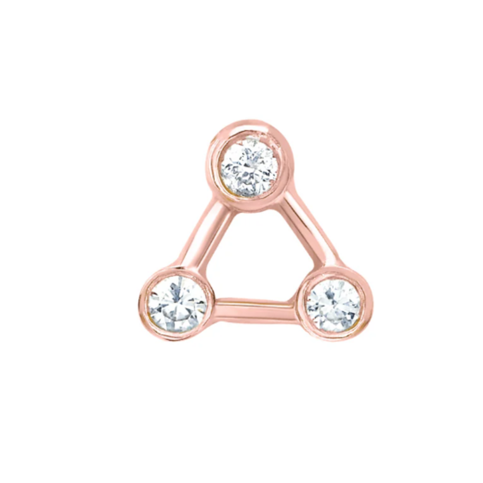 Logan Hollowell Mini Summer Triangle Diamond Constellation Earring