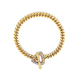 Logan Hollowell Pavé Diamond Trillion Toggle Bracelet