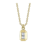 Jill Alberts Diamond Baguette Geo Cut Necklace