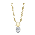 Jill Alberts Diamond Pineapple Necklace