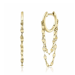 Jill Alberts Chain Huggie Earring