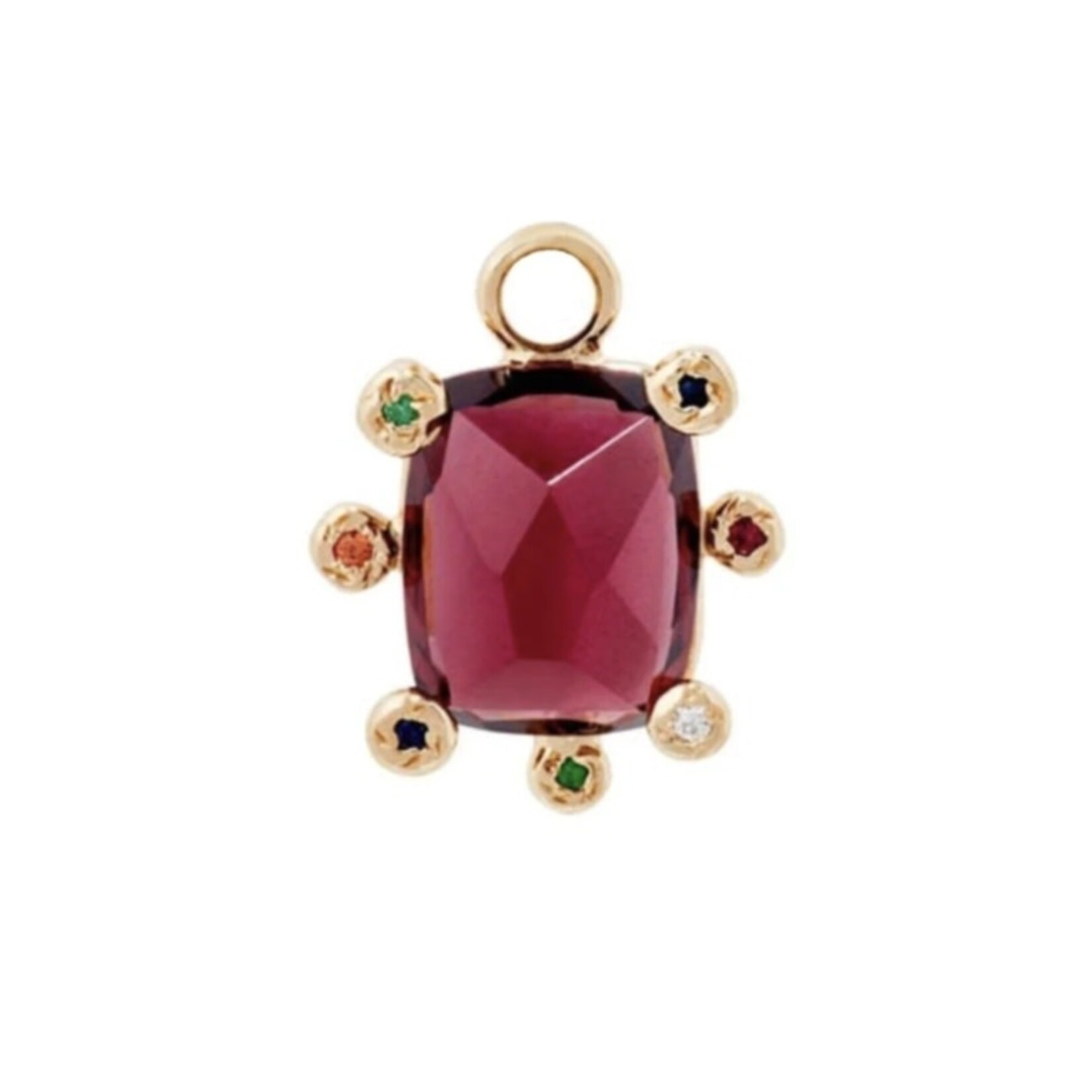 Scosha Genie Charm with Garnet