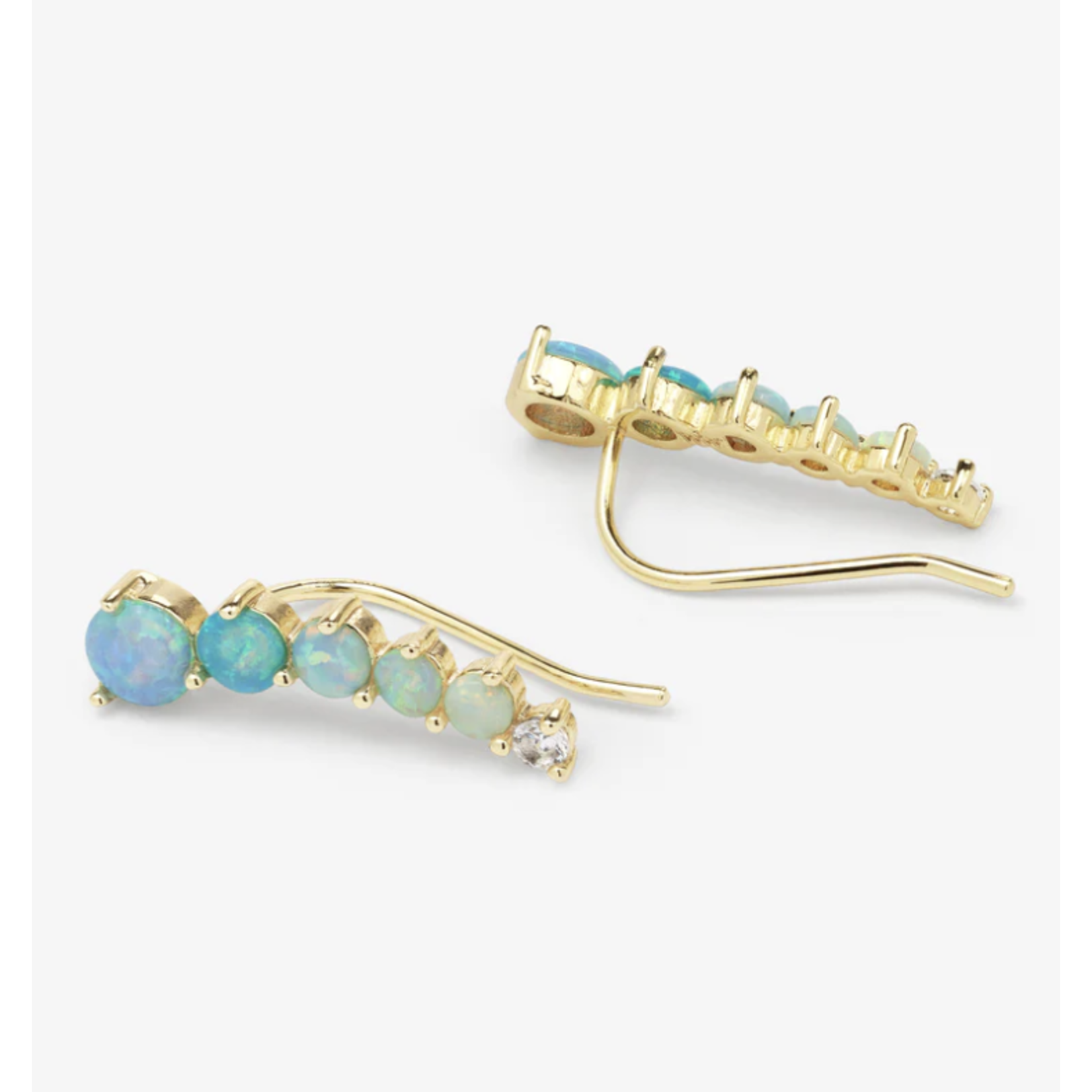 Melinda Maria Blue Opal & Gold Not Your Basic Ombré Ear Crawler