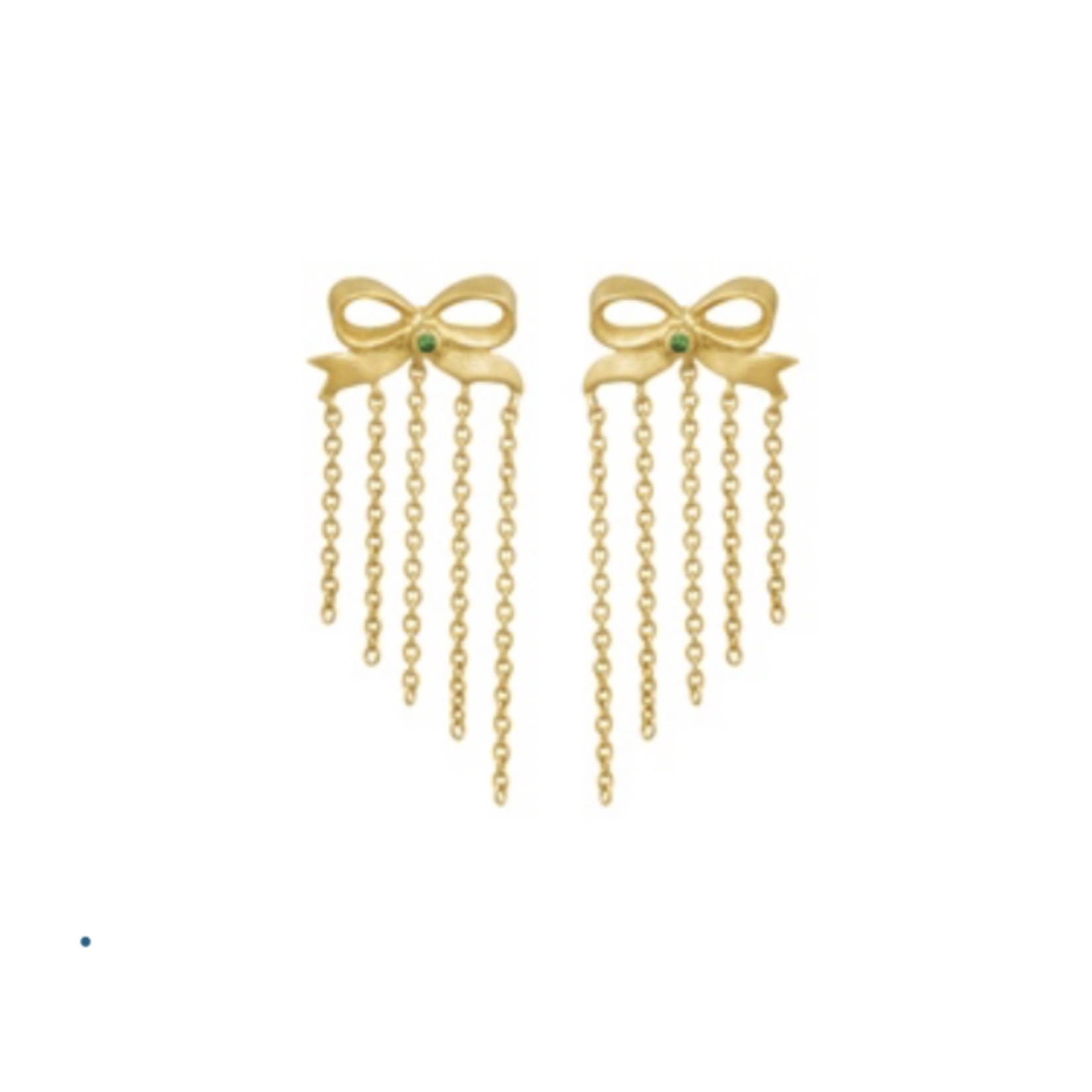 Unhada Ingenue Tsavorite Bow Studs