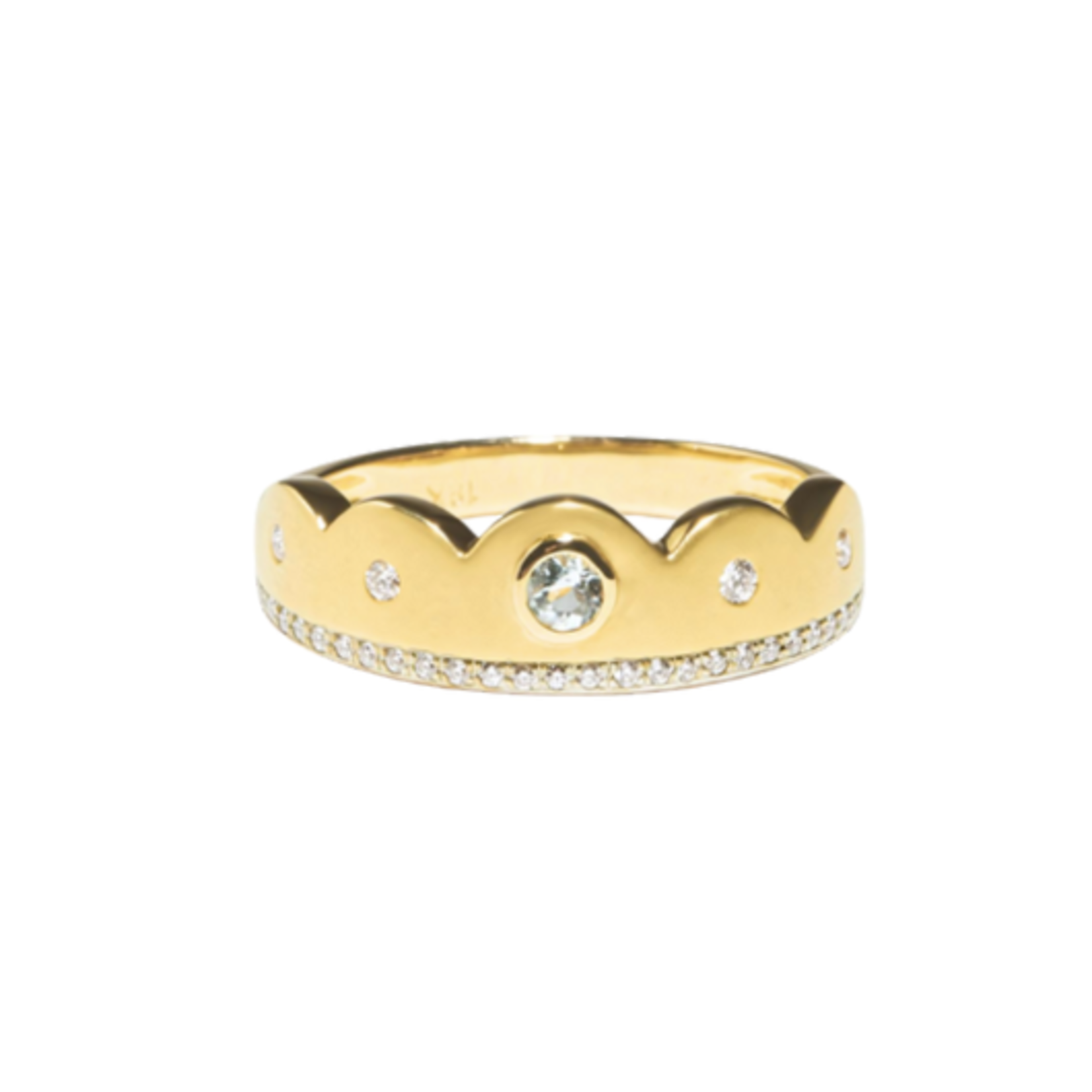 Unhada Chantal Scalloped Ring