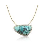 S. Carter Designs Irregular Turquoise Baguette Necklace