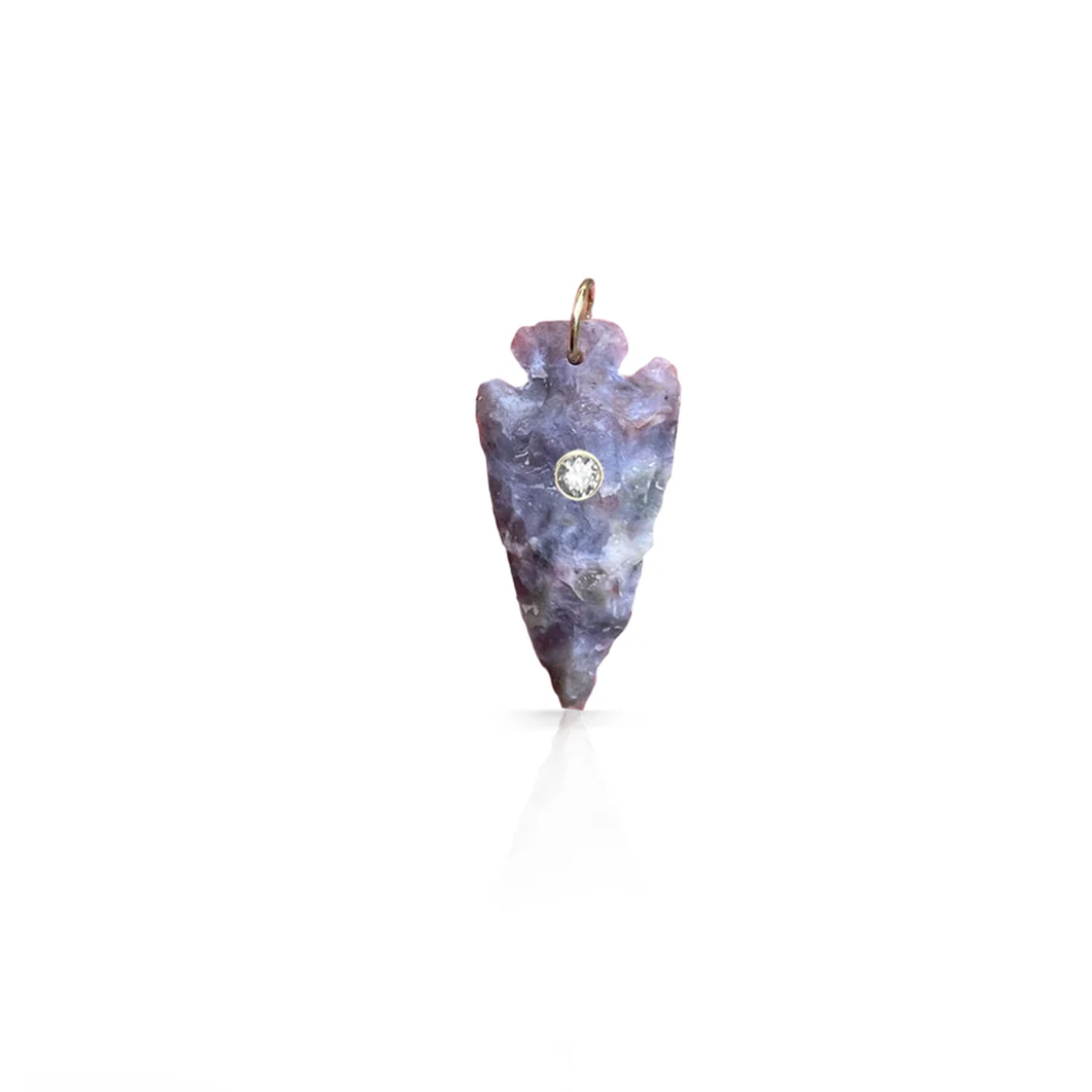S. Carter Designs Agate Arrowhead Charm