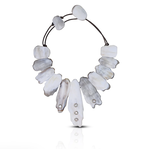 S. Carter Designs Light Matte Horn Collar