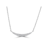 Jill Alberts Small Curved Diamond Necklace
