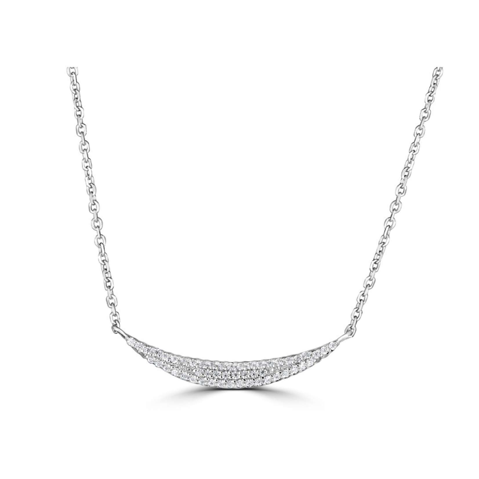 Jill Alberts Small Curved Diamond Necklace
