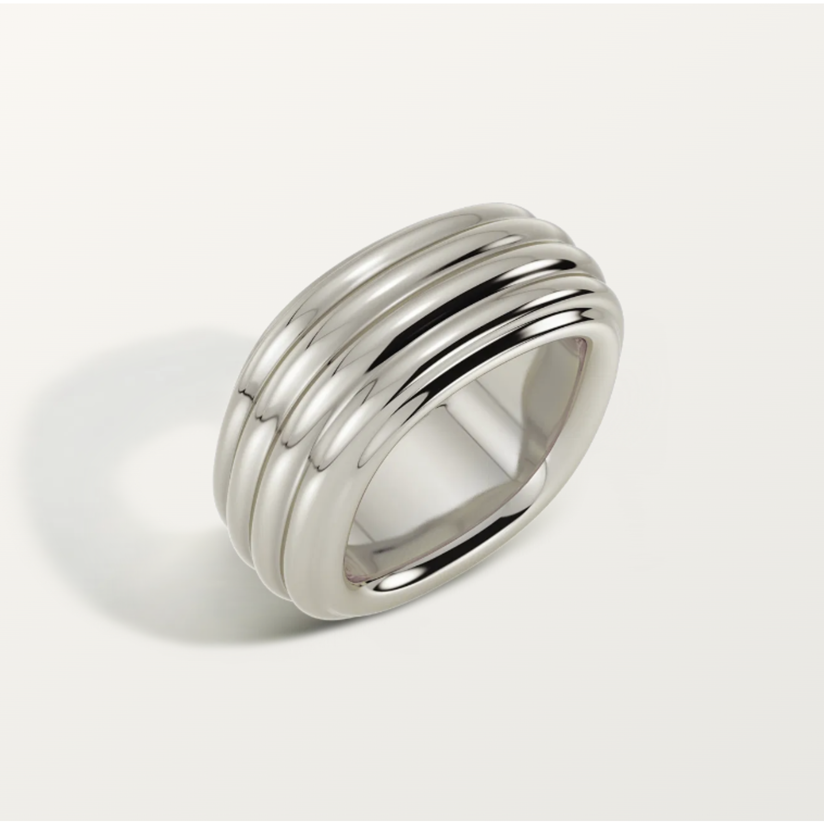 Silent Opus Ripple Square Ring