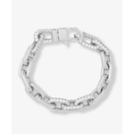 Melinda Maria Silver Frankie Pavé Chain Bracelet