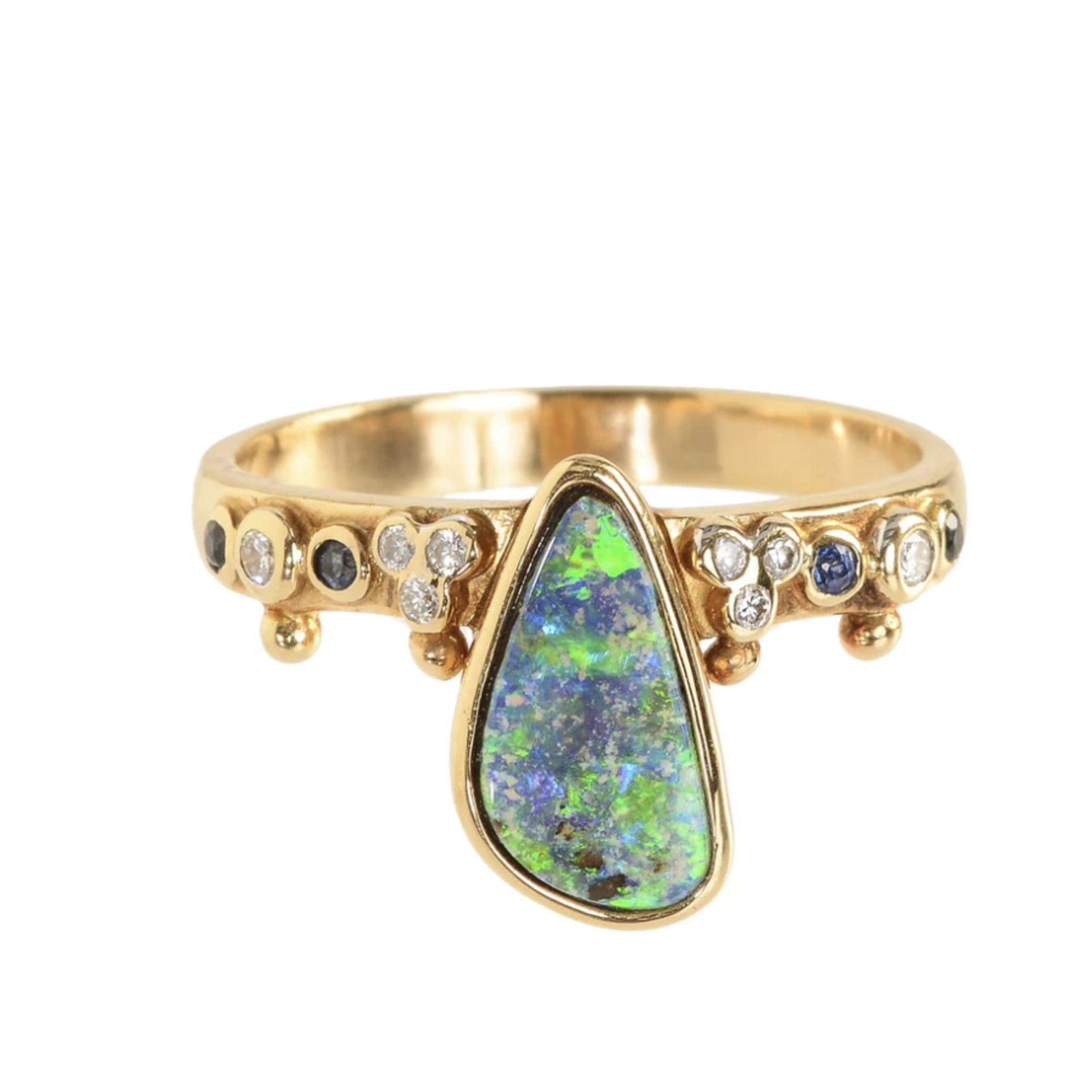 Unhada First Knight Boulder Opal Ring