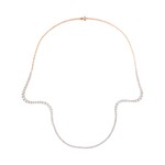Marie Mas Aurora Necklace Half Pave