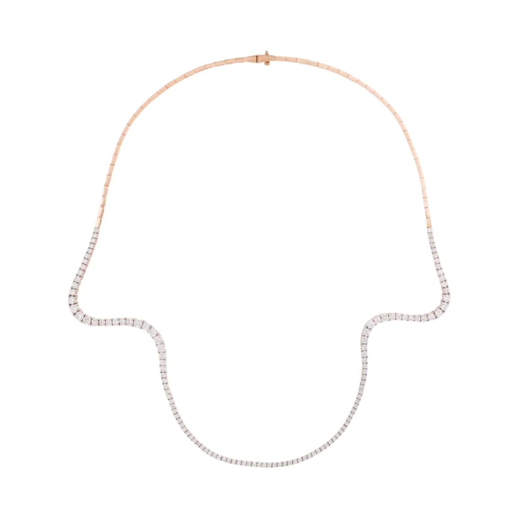 Marie Mas Aurora Necklace Half Pave