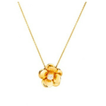 GuitaM Flower Pendant with Diamond Center
