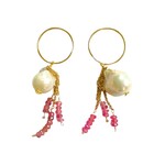 Joie DiGiovanni The Corey Sapphire Chain Hoops