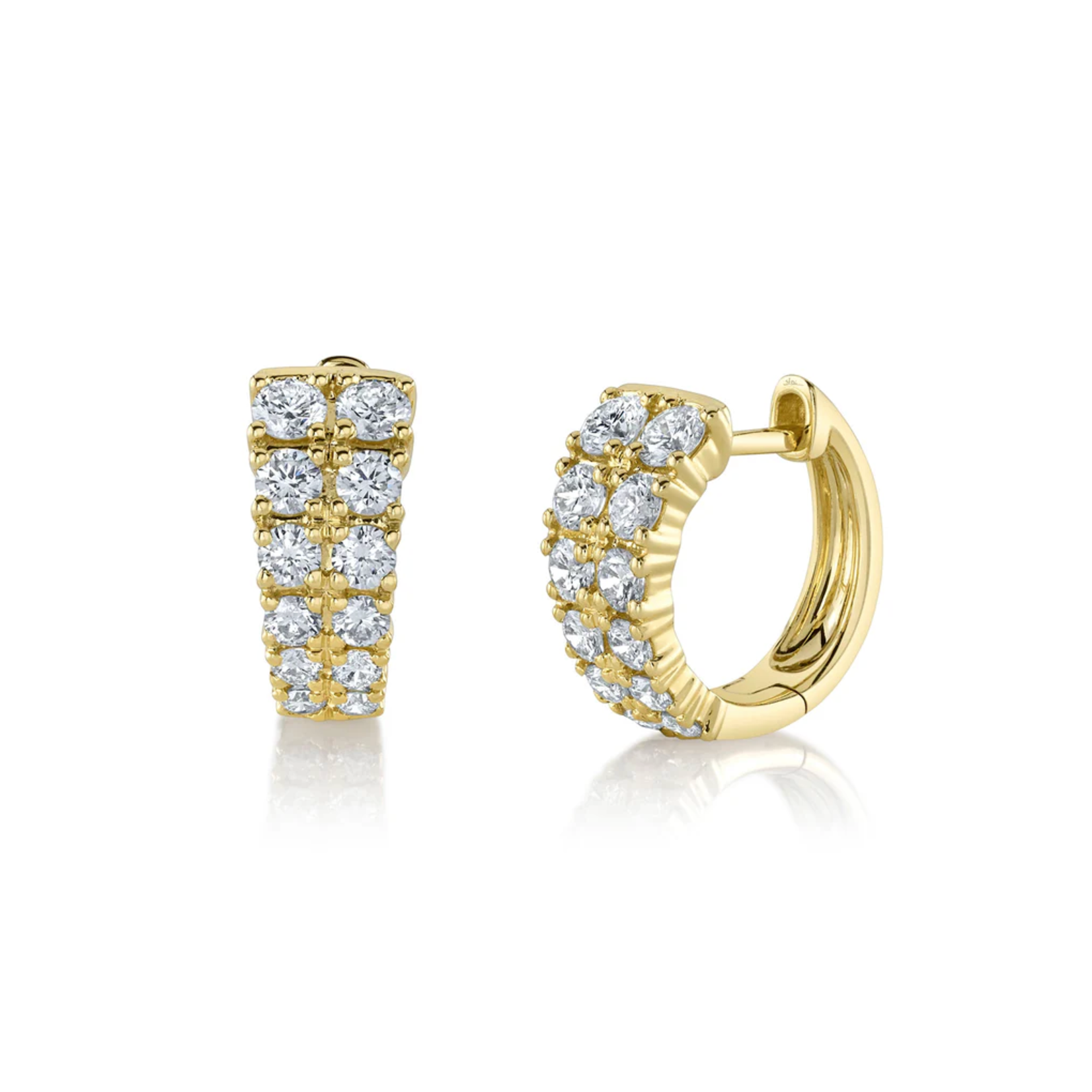 Jill Alberts Diamond Huggie Earrings