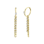 Jill Alberts Diamond Link Huggie Earrings