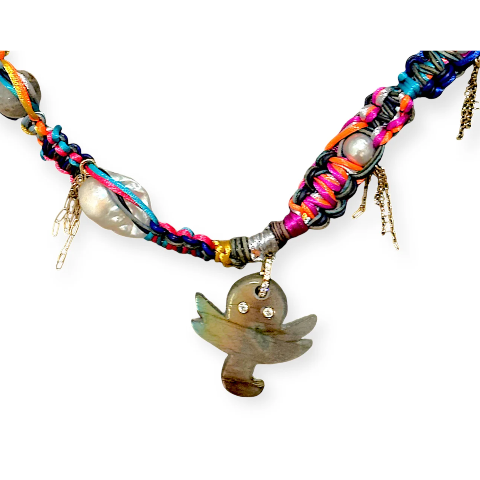 Joie DiGiovanni Neon Glowing Octopus Rockstar Necklace