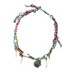 Joie DiGiovanni Dreamy Sunrise Sky Labradorite Glow Shell Rockstar Choker