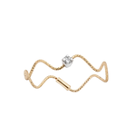 Ritique Wave Ring with Diamond