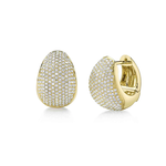 Jill Alberts Diamond Pave Huggie Earrings