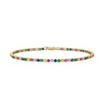 Jill Alberts Multi-Color Stone Micro Tennis Bracelet