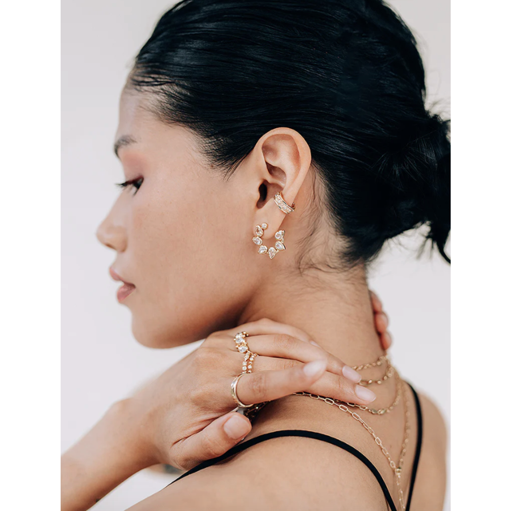 Anzie Melia Front to Back Hoops