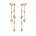 Anzie Celeste Baguette Linear Drop Earrings