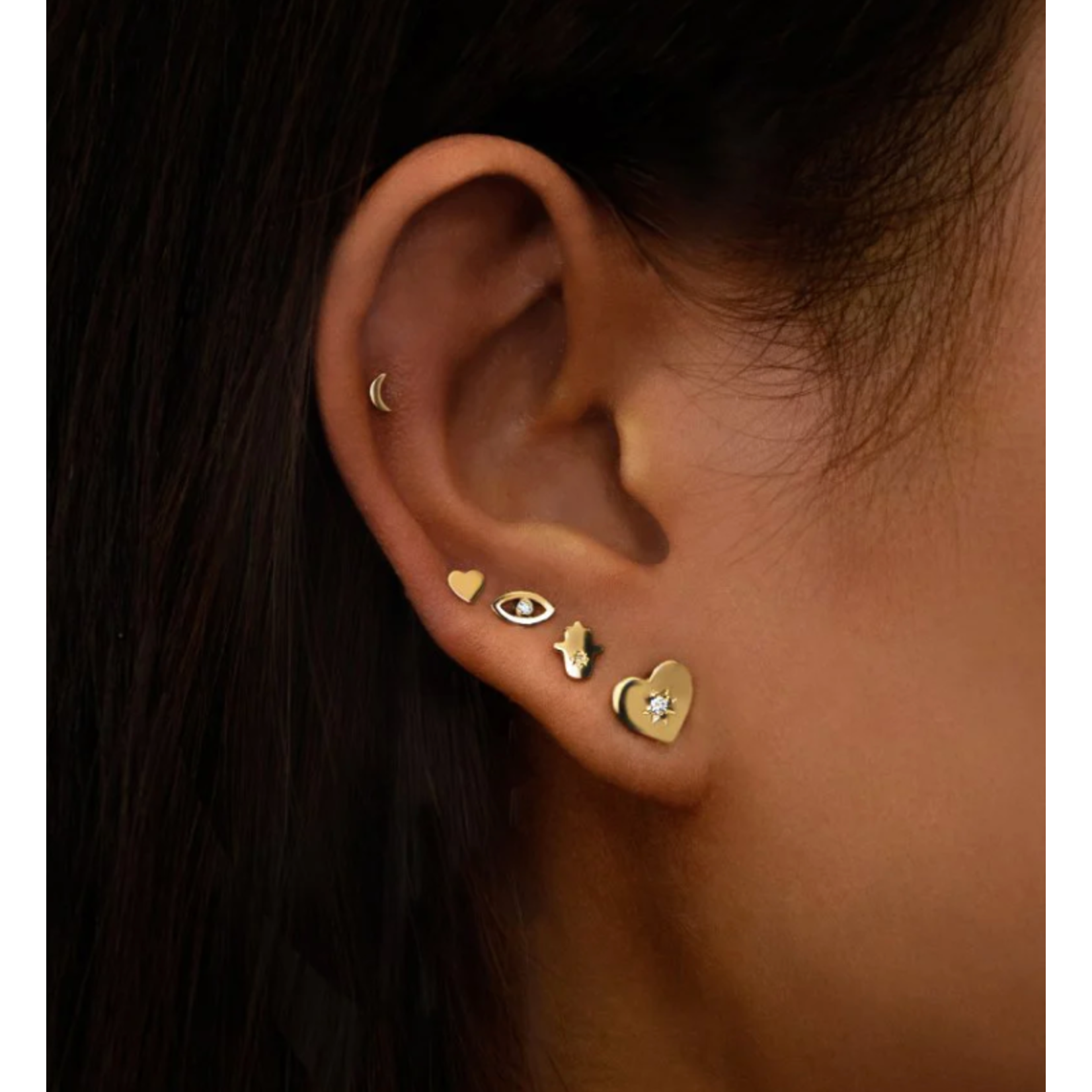 Anzie Icon Evil Eye Studs