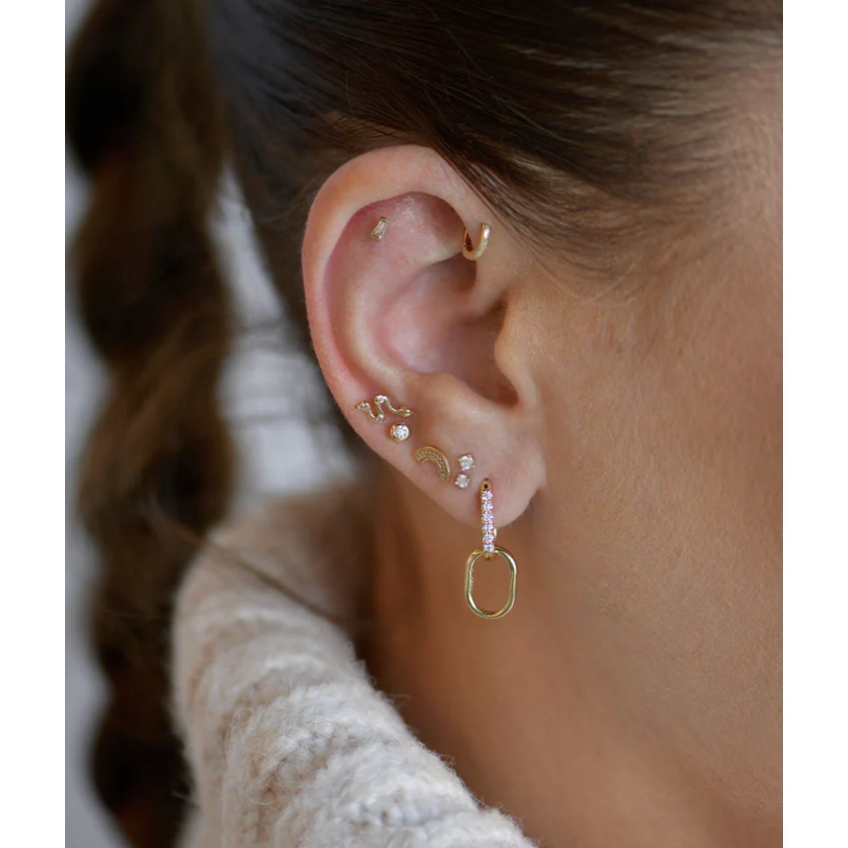 Anzie Soldera Cleo Round Studs