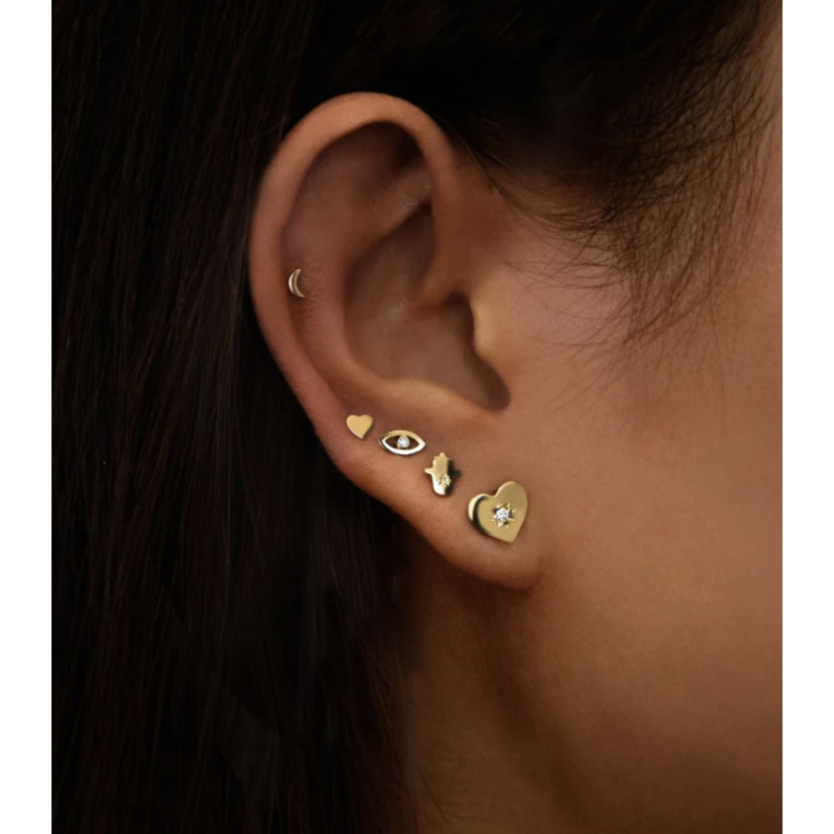Anzie Icon Moon Stud