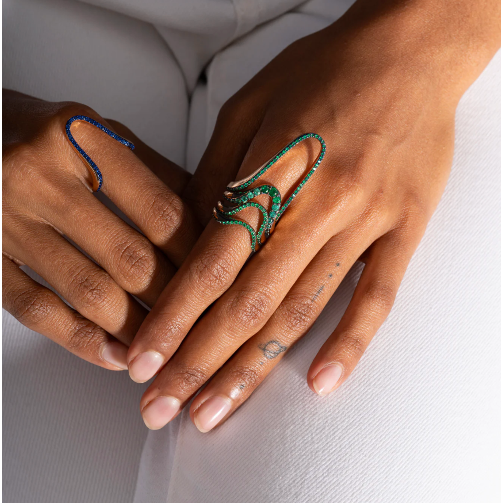 Marie Mas Halor Ring Half Pave