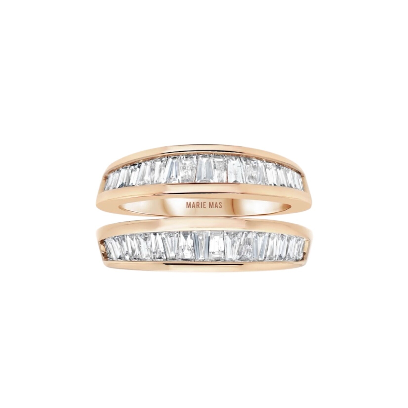 Marie Mas Starlight U Ring Paved Diamonds