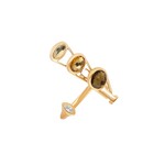 Marie Mas Petite Dancing Open Ring Citrine & Green Tourmaline