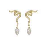Bea Bongiasca Diamond Pave Vine Drop Earrings