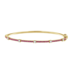 Jill Alberts Pink Sapphire & Diamond Bangle