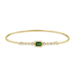 Jill Alberts Diamond & Emerald Bangle