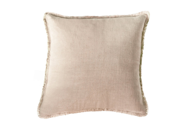 Anaya Home Beige So Soft Linen Pillow 20 x 20
