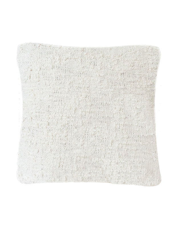 Anaya Home Soft Cozy White Pillow 20x20