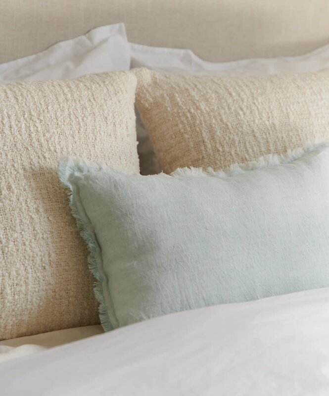 Anaya Home Light Blue So Soft Linen Pillow 14x20