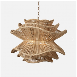 Made Goods Alondra Rattan Abstract Chandelier